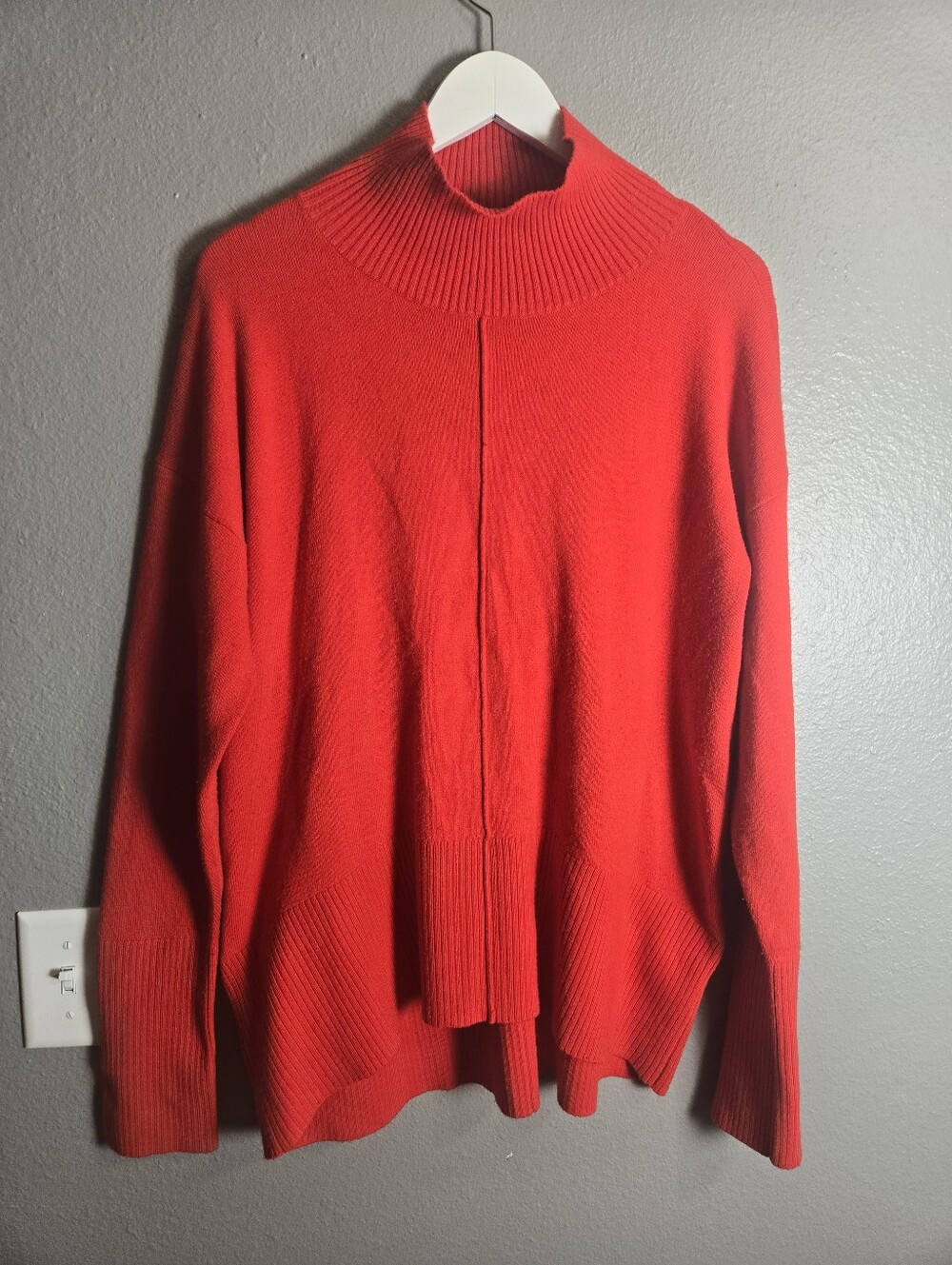 FALL SALE! $5 French Connection Red Mock Neck Sweater Size Large